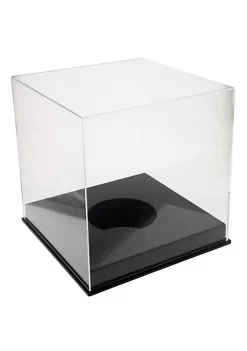 OnDisplay Deluxe Acrylic UV-Protected Basketball/Soccer Ball Display Case -- Luxury Handmade Clear Memorabilia Display (Black Base) -OnDisplay store Belk 8