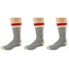 Sierra Socks Men's Wool Striped Boot Work 3 Pair Pack Socks -OnDisplay store Belk 803