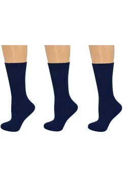 Sierra Socks Organic Cotton Midweight Outdoor Unisex Athletic Crew Socks 3 Pair Pack