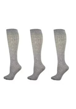 Sierra Socks Classic Cable Knit Acrylic Knee High Socks 3 Pair Pack -OnDisplay store Belk 843