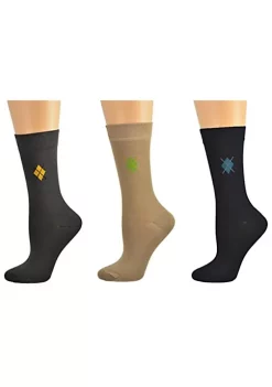 Sierra Socks Women's Argyle Pattern Bamboo Crew Socks -OnDisplay store Belk 865