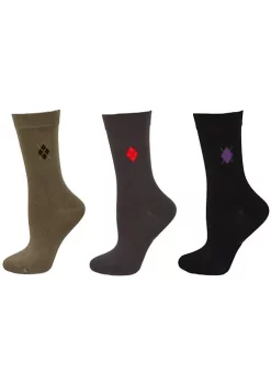 Sierra Socks Women's Argyle Pattern Bamboo Crew Socks -OnDisplay store Belk 866