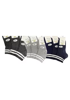 Sierra Socks Women's Diabetic/Arthritic Rayon from Bamboo Crew Socks -OnDisplay store Belk 870