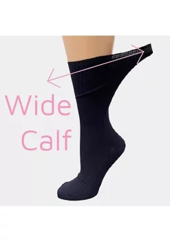 Sierra Socks Women's Diabetic/Arthritic Rayon from Bamboo Crew Socks -OnDisplay store Belk 871