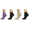 Sierra Socks Women's Bamboo Low Cut 4 Pair Pack Multi Color Socks