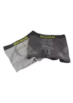 Sierra Socks Men's Boxer Briefs Bamboo Charcoal Cotton Breathable 2 Pack Underwear