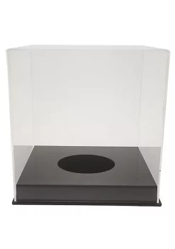 OnDisplay Deluxe Acrylic UV-Protected Basketball/Soccer Ball Display Case -- Luxury Handmade Clear Memorabilia Display (Black Base) -OnDisplay store Belk 9