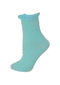 Sierra Socks Women's Cotton Small Diamond Pattern Quarter High 3 Pair Pack Socks -OnDisplay store Belk 972