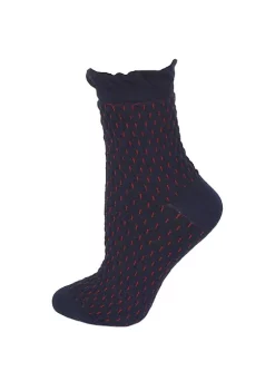 Sierra Socks Women's Cotton Small Diamond Pattern Quarter High 3 Pair Pack Socks -OnDisplay store Belk 973