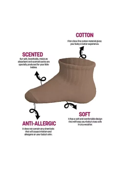 Sierra Socks Newborn Unisex Cotton Ankle-Hi Socks Assorted 6 Pair Pack -OnDisplay store Belk 980