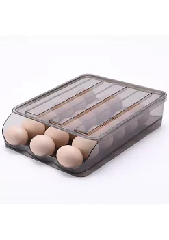 OnDisplay Stackable Acrylic Gravity Egg Tray Holder for Fridge - Food-Safe PET Refrigerator Storage Bin for Eggs (Brown, Single Tray) -OnDisplay store Belk 99